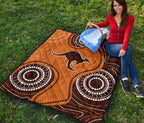 premium-quilts-aboriginal-dot-painting-quilts-kangaroo