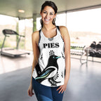 Collingwood Women Racerback Tank Pies Indigenous - White - Vibe Hoodie