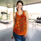 Aboriginal Women's Racerback Tank - Aboriginal Boomerangs And Dot Circle - Vibe Hoodie