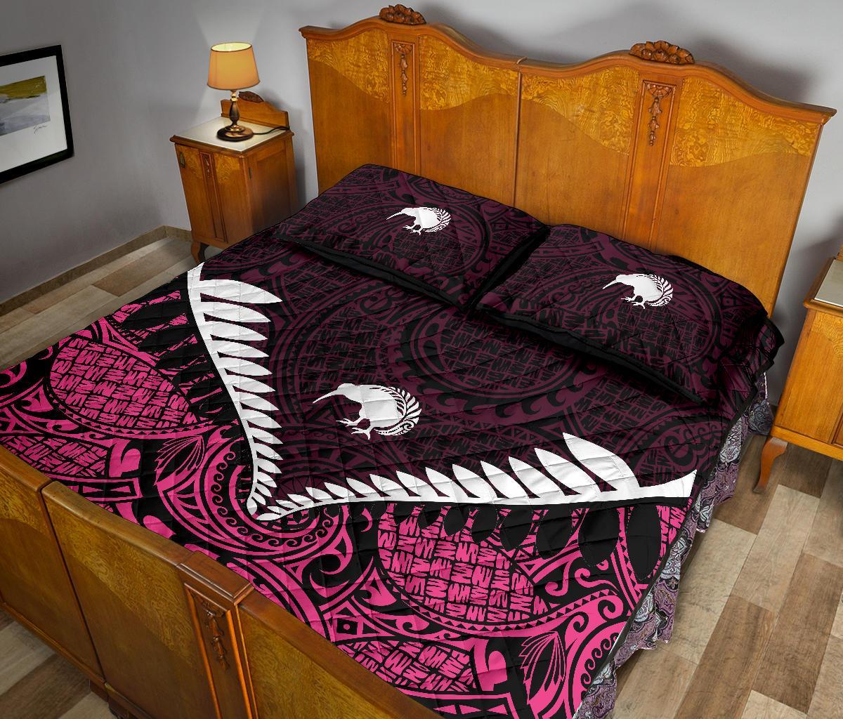 quilt-bed-set-nz-kiwi-fern-pink
