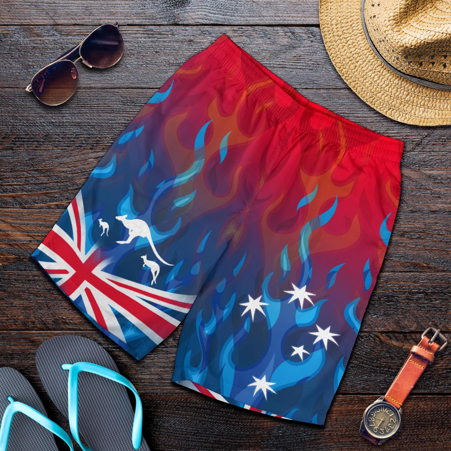 short-aus-flag-short-kangaroo-flame-men