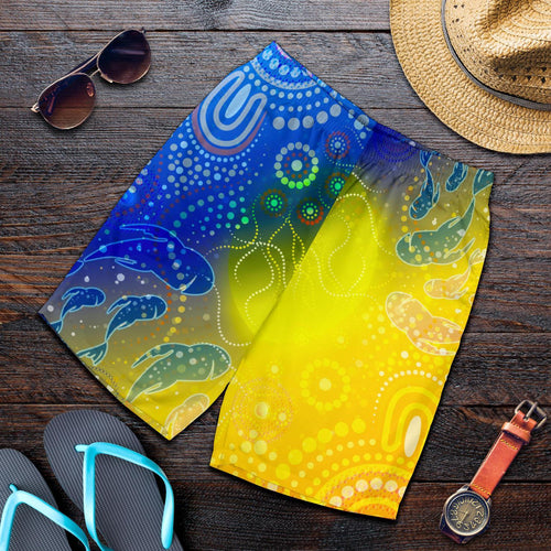 aboriginal-mens-shorts-indigenous-fishing