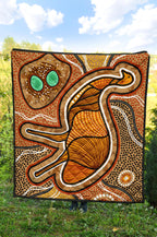 aboriginal-premium-quilt-indigenous-emu-vintage-stye