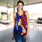 Naidoc Brisbane Lions Women Racerback Tank Indigenous Style - Vibe Hoodie