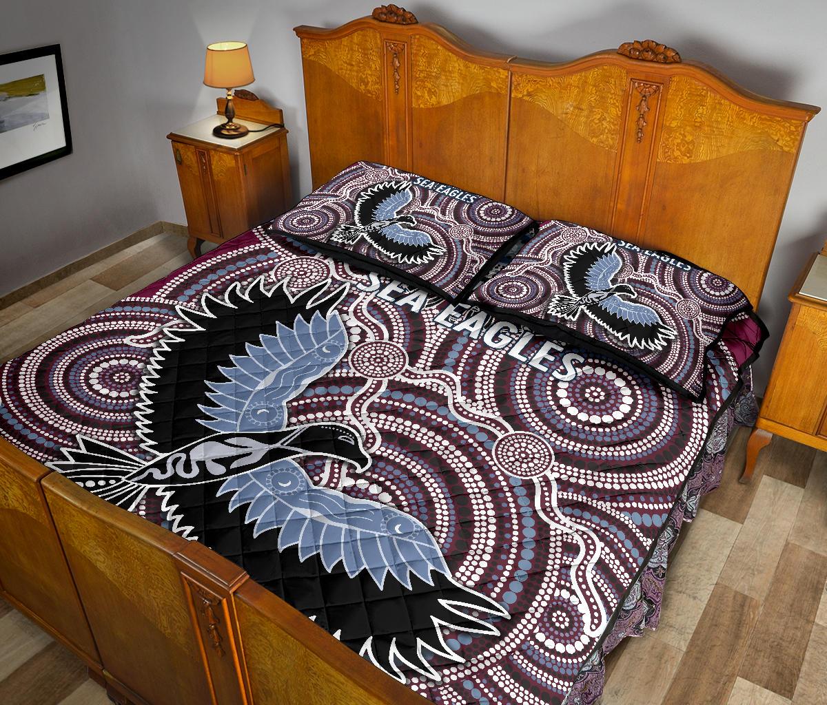 warringah-quilt-bed-set-sea-eagles-indigenous
