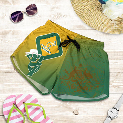 Shorts - Aus Flag and Coat Of Arms Short Kangaroo and Koala Sign - Vibe Hoodie