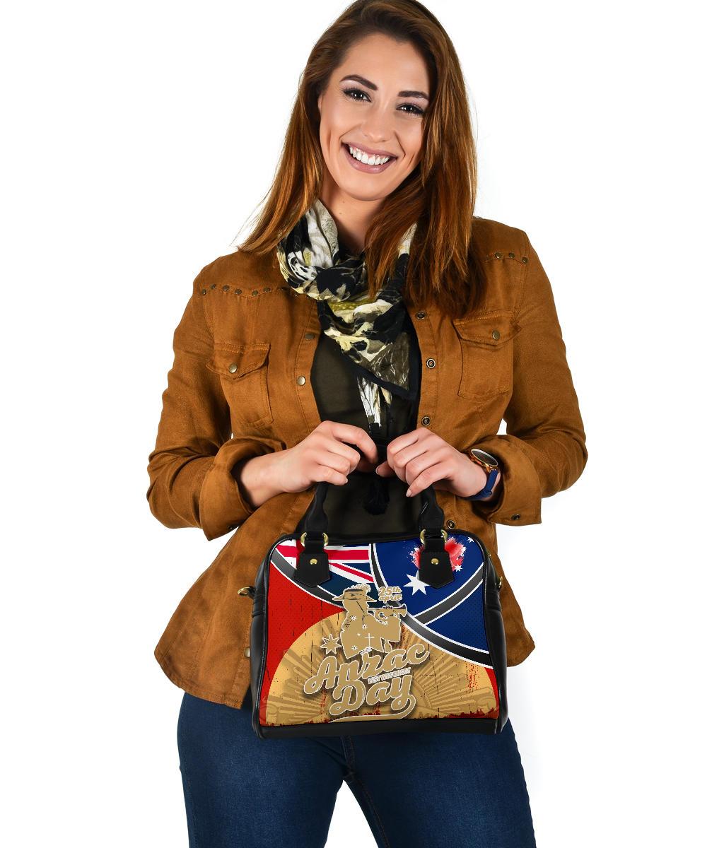 Shoulder Handbag - Anzac Lest We Forget - Vibe Hoodie