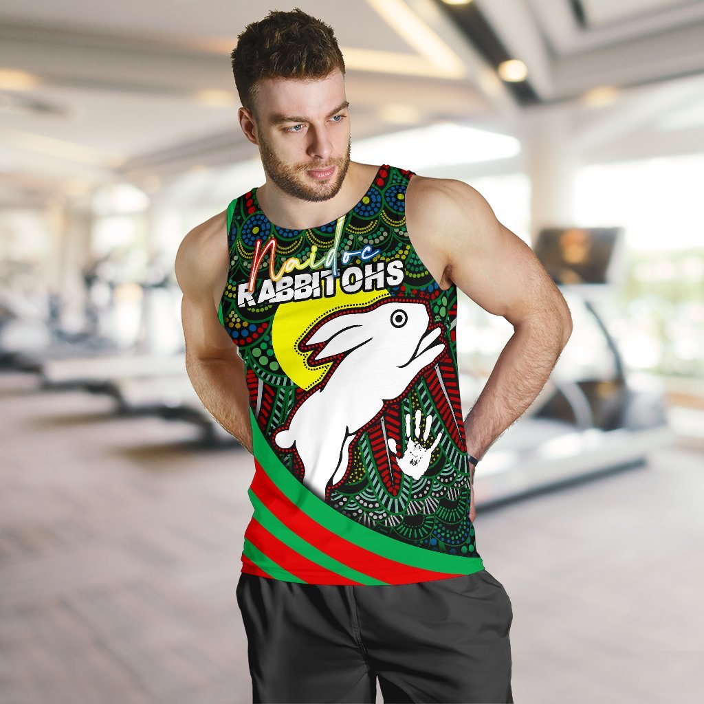 custom-personalised-combo-men-tank-top-and-men-short-rabbitohs-naidoc-week-indigenous-version-special