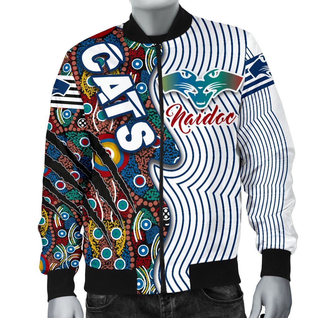 custom-personalised-geelong-naidoc-week-mens-bomber-jacket-cats-indigenous-version-special