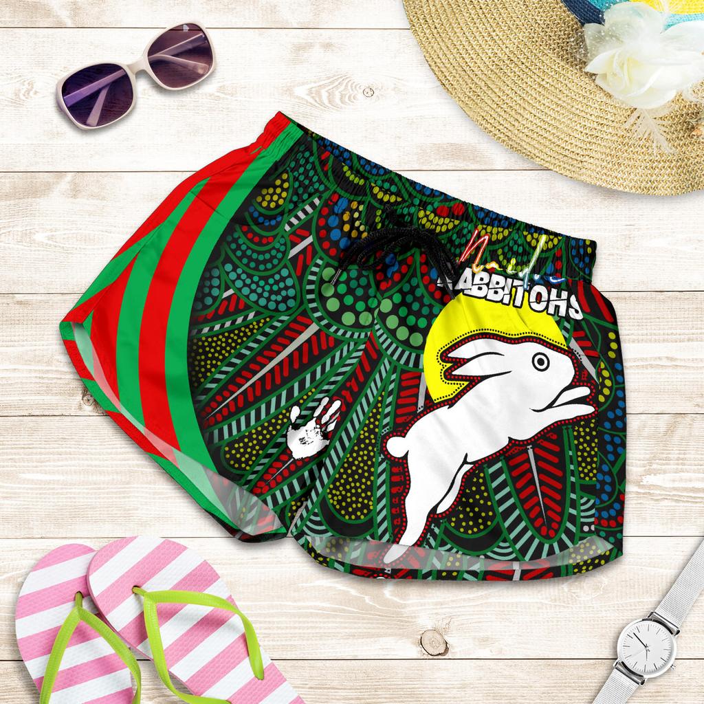 Rabbitohs Naidoc Week All Over Print Women's Shorts Indigenous Version Special - Vibe Hoodie