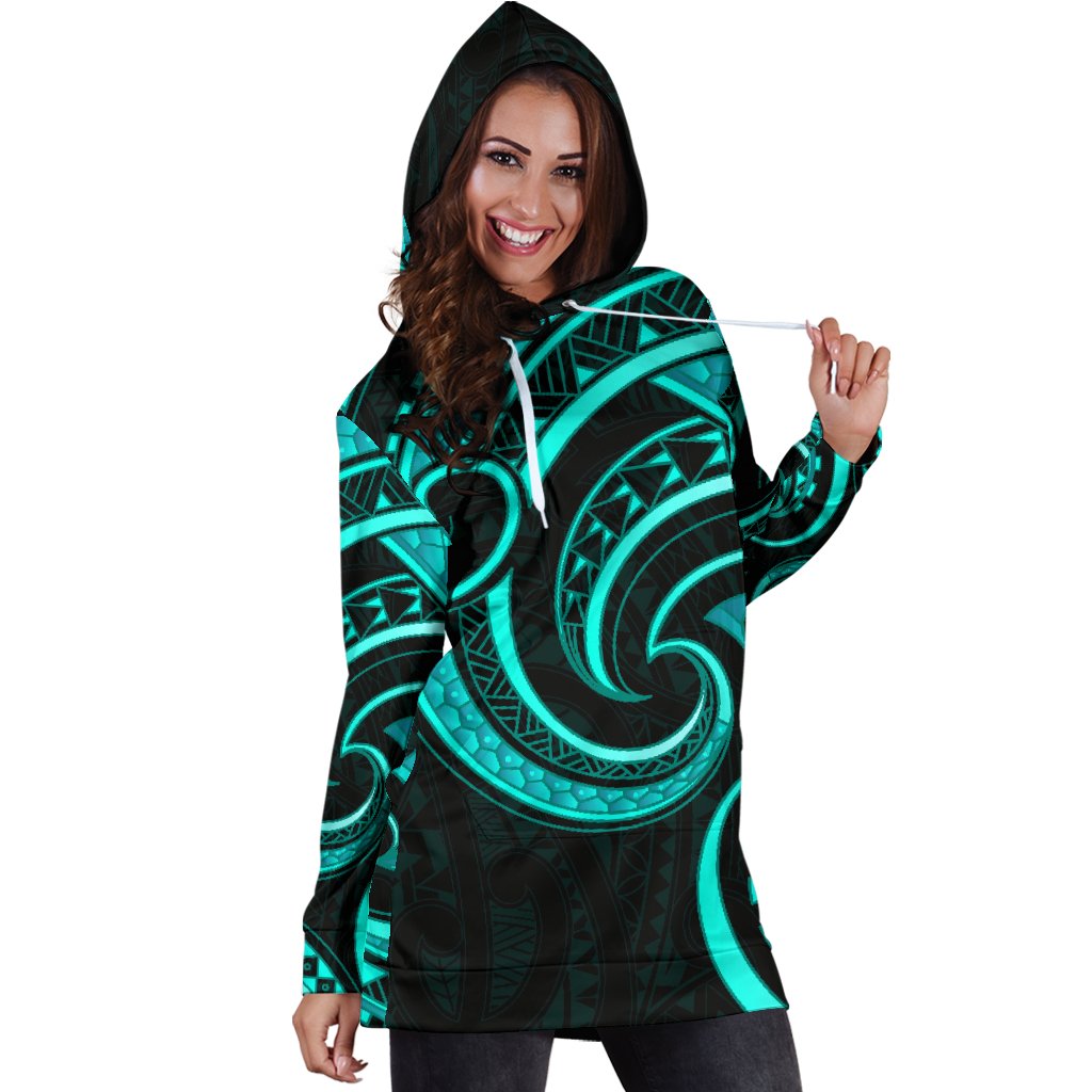new-zealand-maori-mangopare-women-hoodie-dress-polynesian-turquoise