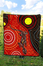 aboriginal-premium-quilt-australia-lizard-dot-painting-art