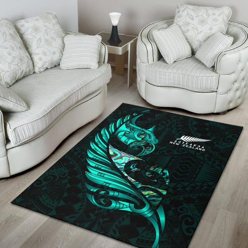new-zealand-area-rug-manaia-paua-fern-wing-turquoise