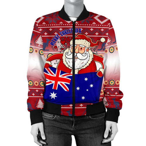 christmas-womens-bomber-jacket-australia-santa-claus-hold-the-flag-red