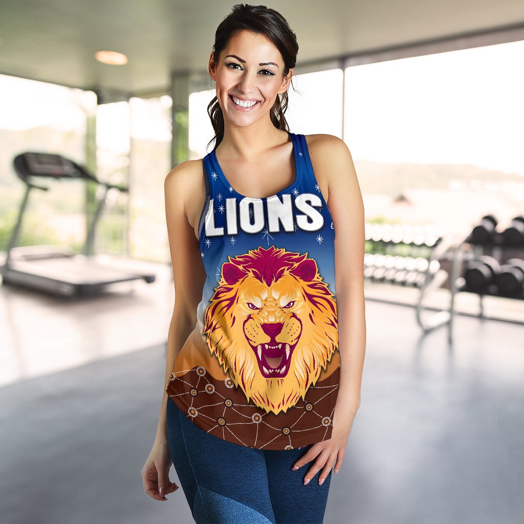 Brisbane Lions Women Racerback Tank Simple Indigenous - Vibe Hoodie