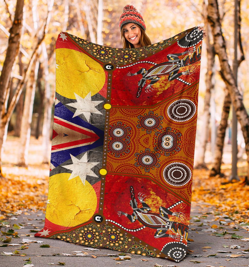 premium-blankets-aboriginal-dot-painting-flags-crocodile