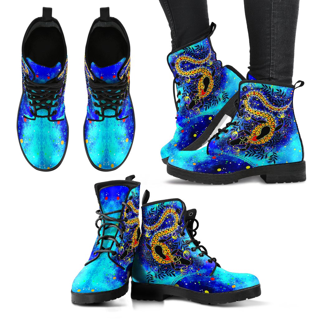 aboriginal-leather-boots-indigenous-crocodile