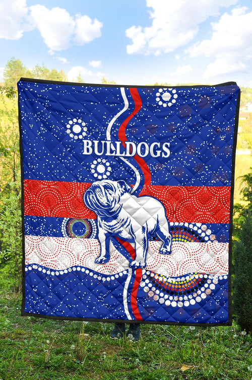 western-premium-quilt-bulldogs-unique-indigenous