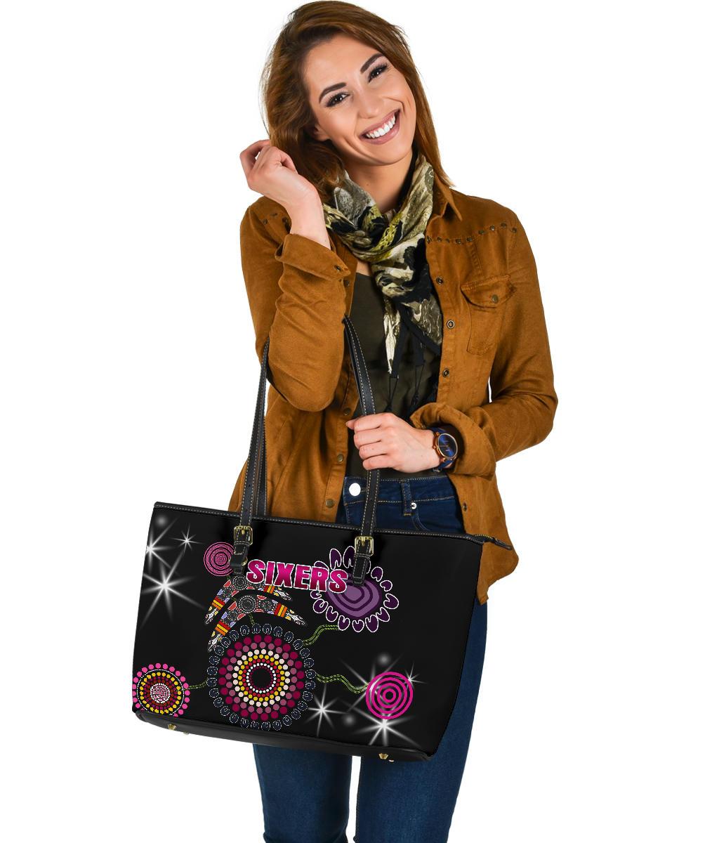 sydney-large-leather-tote-sixers-indigenous-black