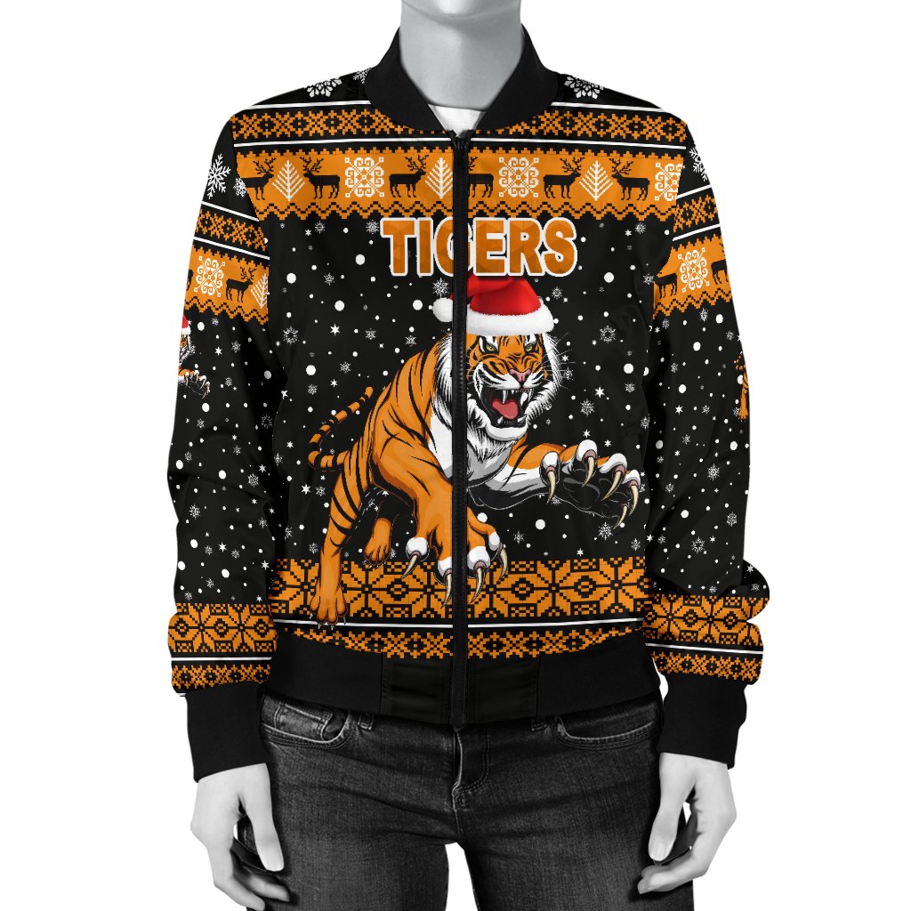 wests-christmas-womens-bomber-jacket-tigers-unique-vibes-black