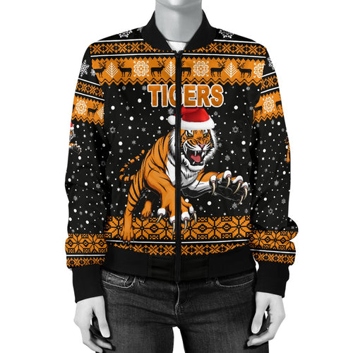 wests-christmas-womens-bomber-jacket-tigers-unique-vibes-black