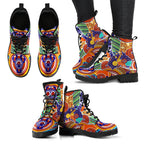aboriginal-leather-boots-australian-map-dot-painting