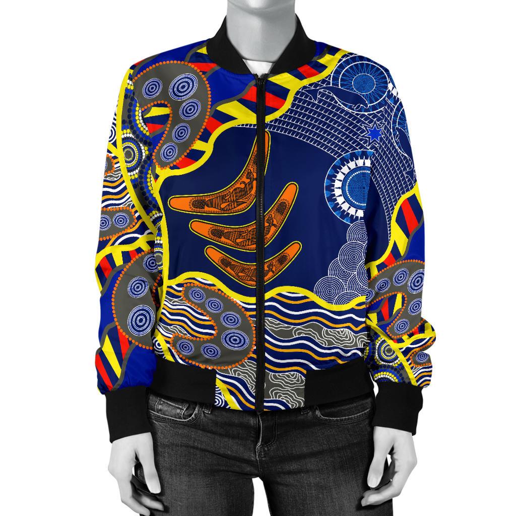 aboriginal-womens-bomber-jacket-australian-boomerang-dot-painting-art