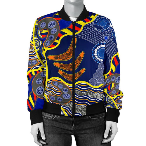 aboriginal-womens-bomber-jacket-australian-boomerang-dot-painting-art