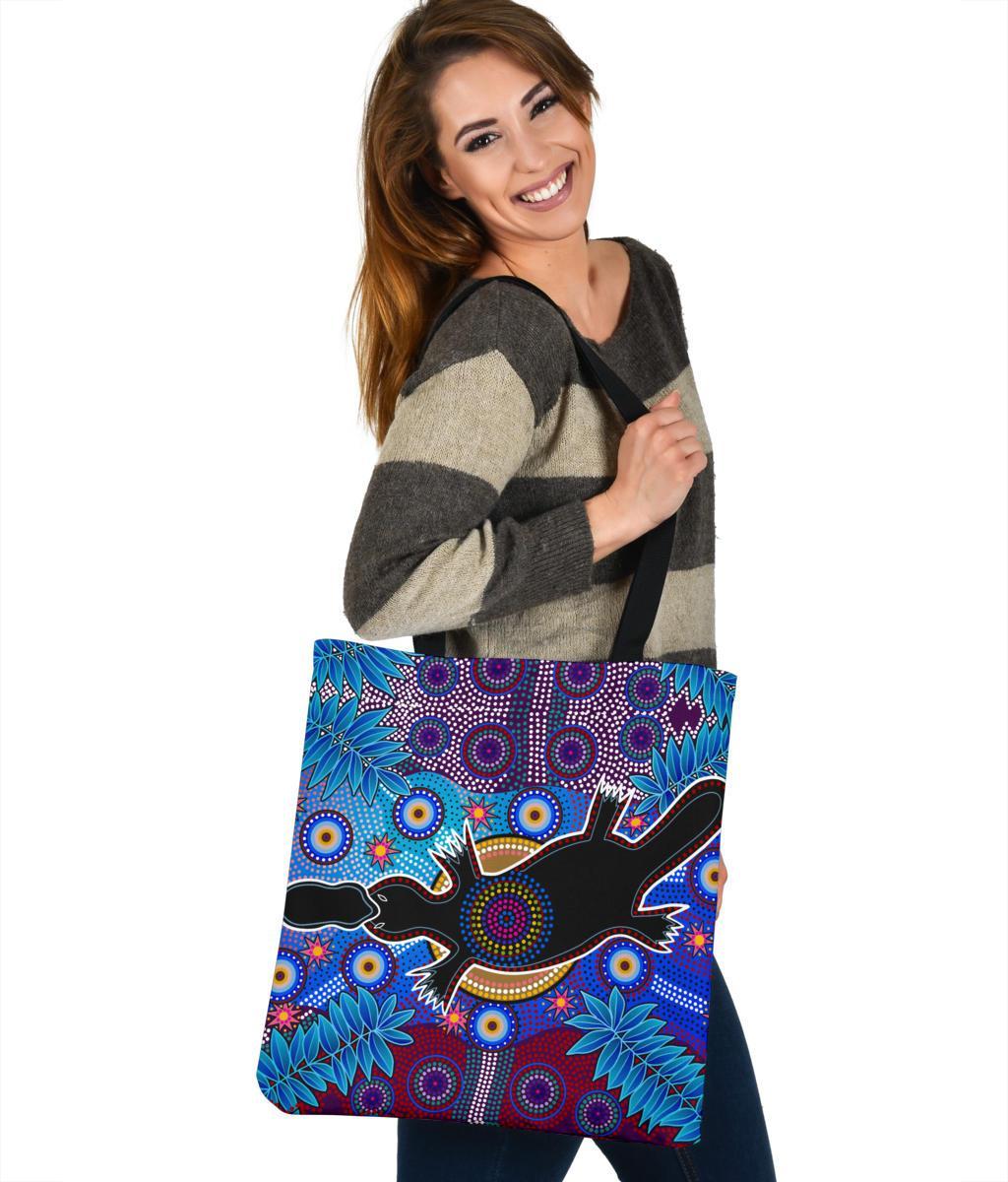 aboriginal-tote-bag-indigenous-platypus