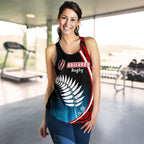 Aotearoa Rugby Black Maori Women Racerback Tank Kiwi and Silver Fern New Zealand - Vibe Hoodie