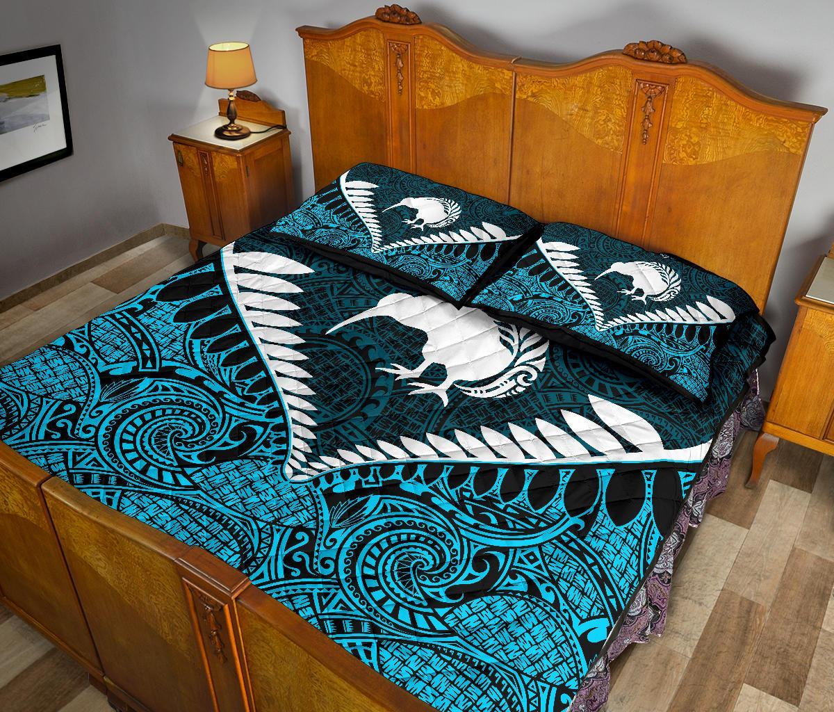 kiwi-silver-fern-classic-quilt-bed-set-blue