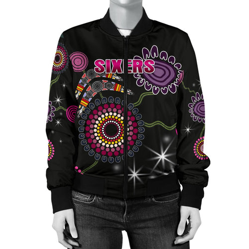 sydney-womens-bomber-jacket-sixers-indigenous-black