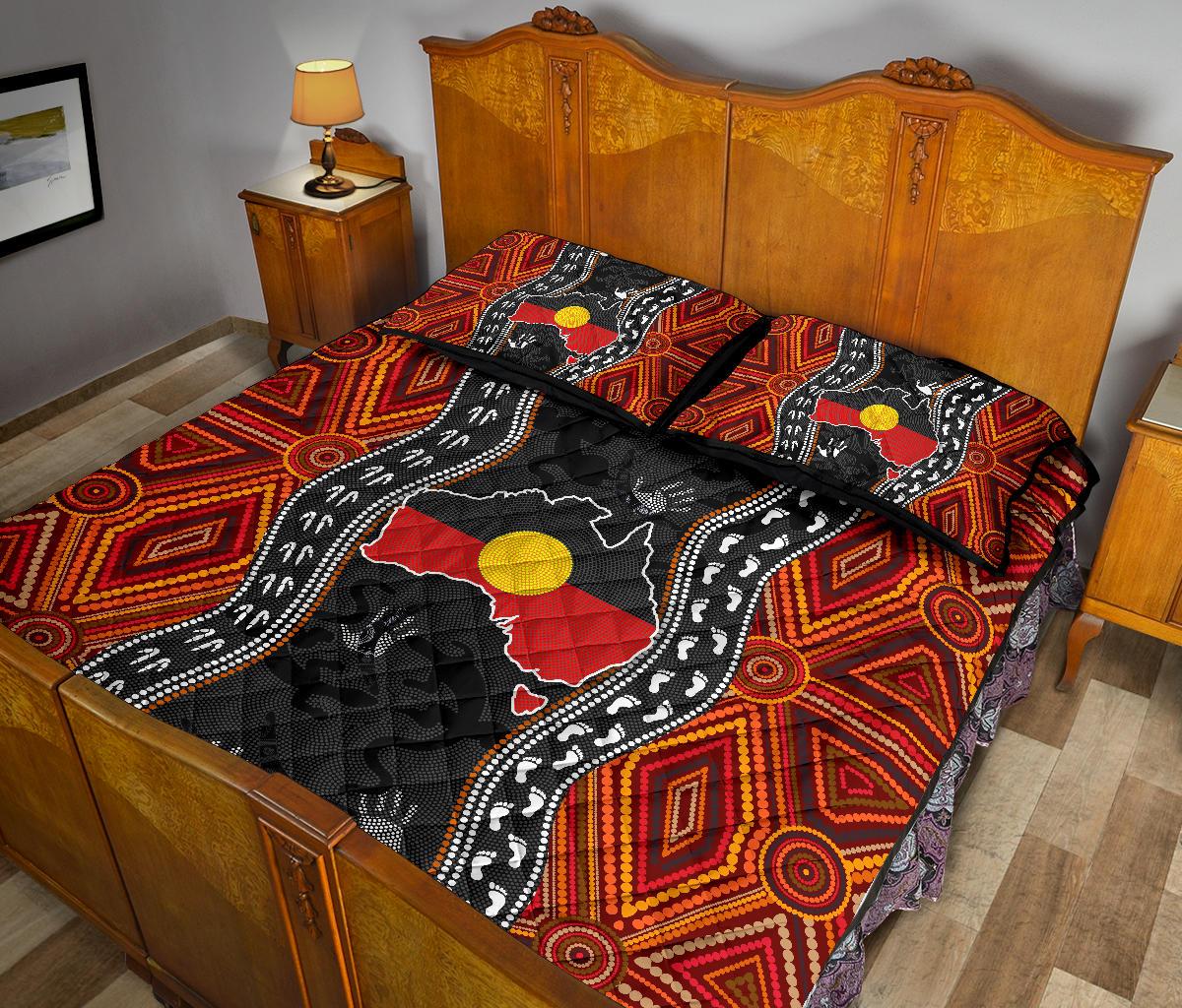 aboriginal-quilt-bed-set-australia-indigenous-map