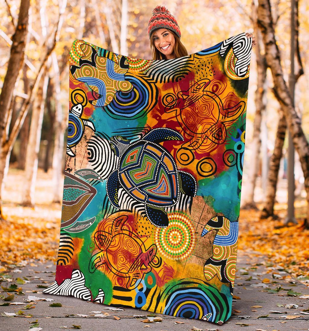 aboriginal-premium-blanket-turtle-indigenous-art