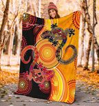 aboriginal-personalised-premium-blanket-couple-aboriginal-lizards