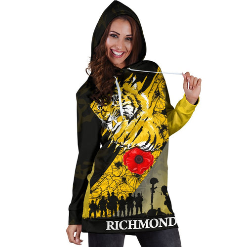 richmond-tigers-womens-hoodie-dress-lest-we-forget