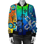 aboriginal-womens-bomber-jacket-indigenous-turtle-dot-painting-art
