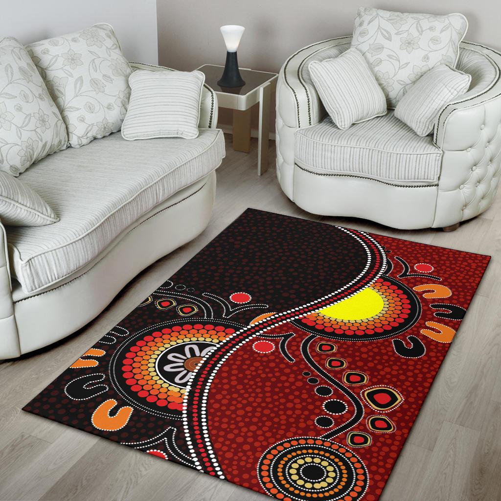 aboriginal-area-rug-australia-flag-dot-painting-art