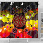 aboriginal-shower-curtain-indigenous-circle-dot-painting-hand-art