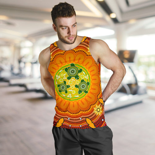 aboriginal-mens-tank-top-turtle-circle-dot-painting-art