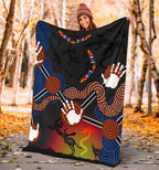 aboriginal-premium-blanket-australian-boomerang-and-snake-indigenous-art