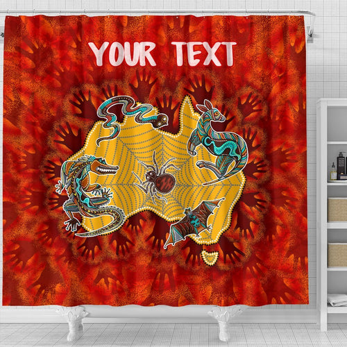 custom-aboriginal-shower-curtain-australia-map-hand-patterns-spider-web