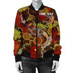 custom-aboriginal-womens-bomber-jacket-kangaroo-and-lizard-dot-painting-art