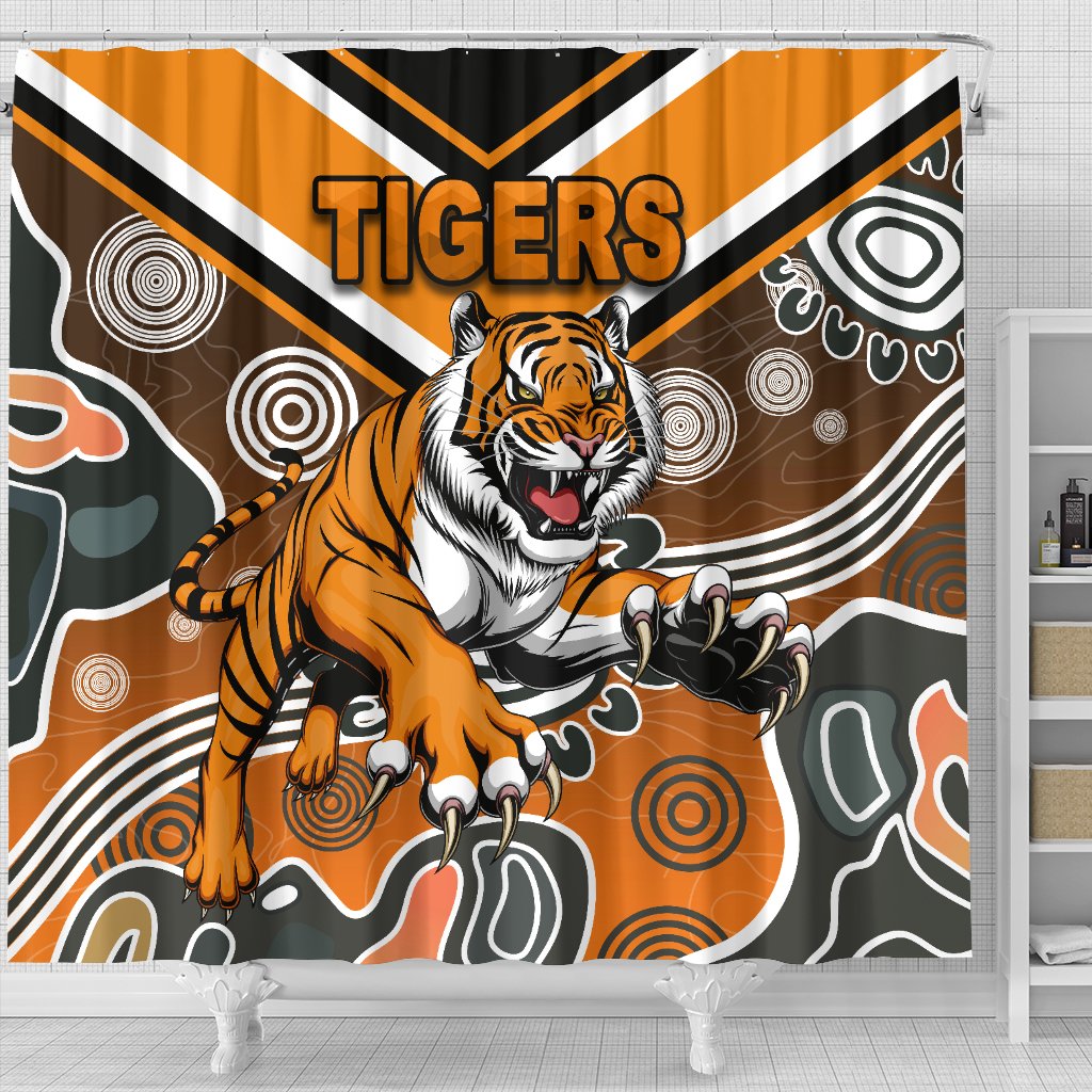 wests-shower-curtain-tigers-indigenous