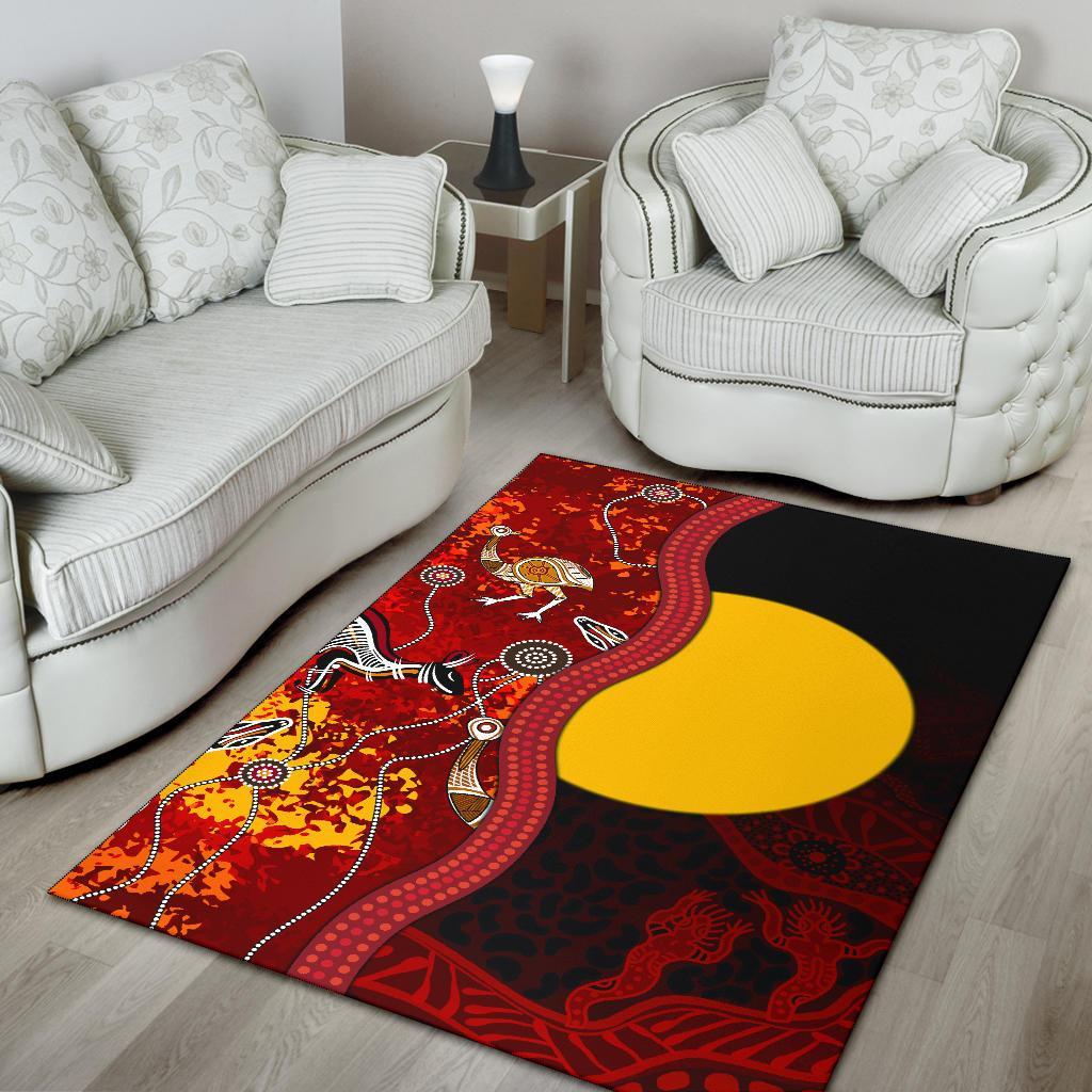aboriginal-area-rug-red-indigenous-flag