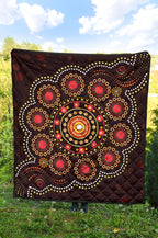 aboriginal-premium-quilt-australian-colorful-flower-dot-painting-art