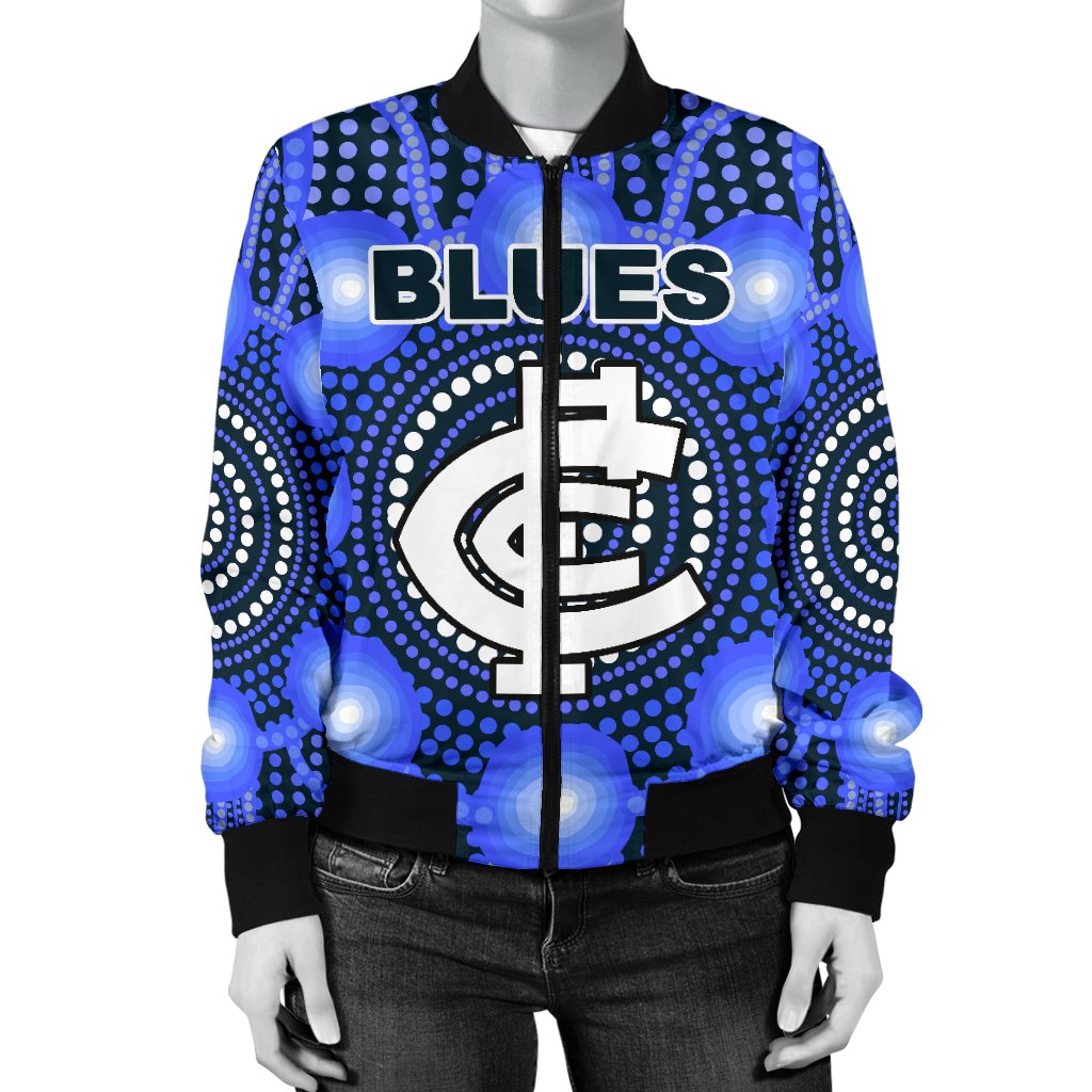 blues-women-bomber-jacket-carlton-bright-indigenous