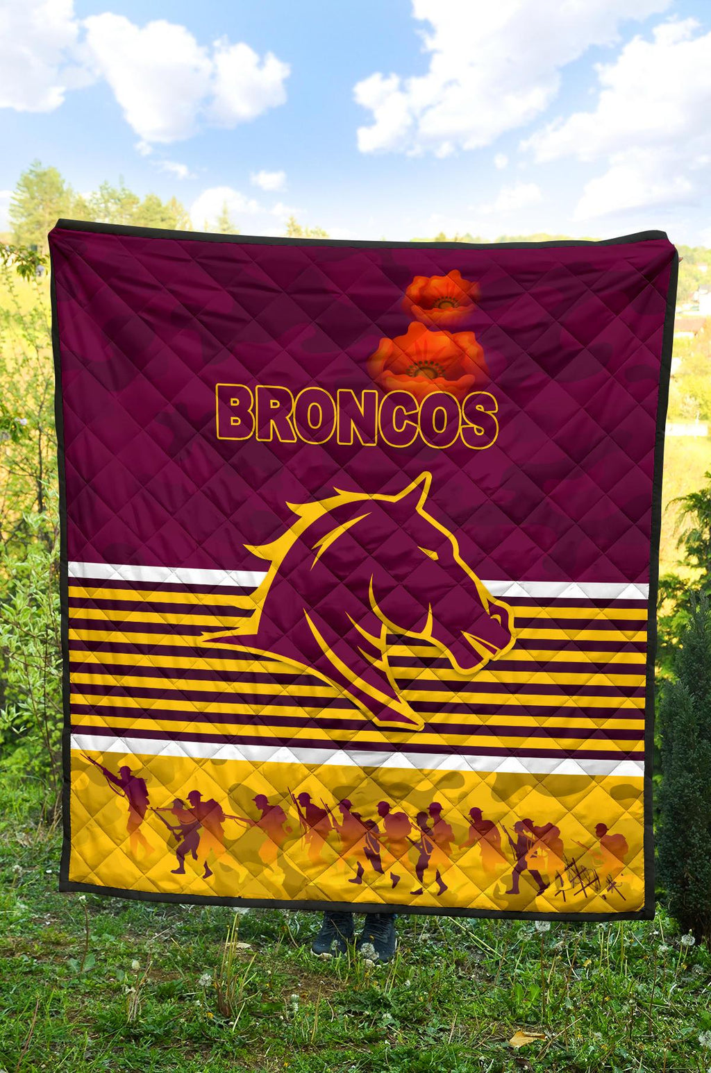 brisbane-broncos-premium-quilt-anzac-day-simple-style-maroon