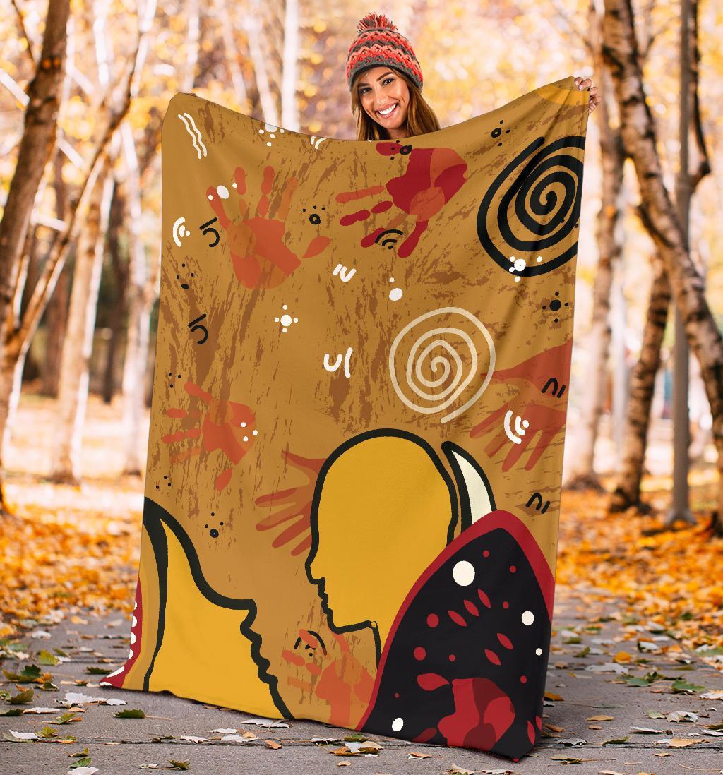 premium-blanket-mother-and-son-hand-art