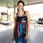 New Zealand Tui Bird Women Racerback Tank, Pohutukawa - Burgundy - Vibe Hoodie